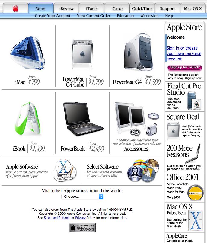 Apple.com store (2000)